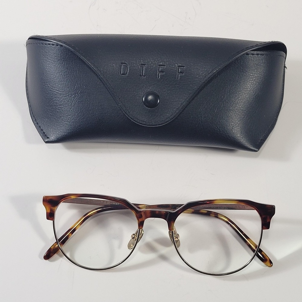 Diff Eyewear Eyeglasses Frames ONLY OKIRA GD-CL94 Brown Tortoise‎ Full Womens